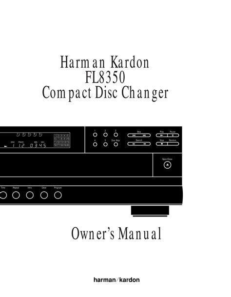 harman kardon fl 8350 cd players owners manual PDF