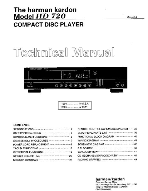 harman kardon hd720 owners manual PDF