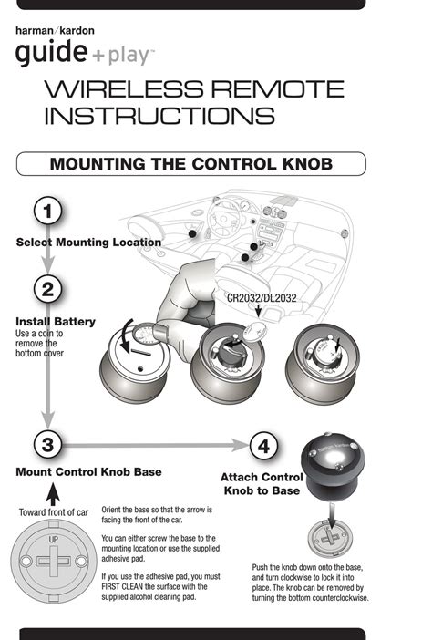 harman kardon rcp 4 universal remotes owners manual PDF