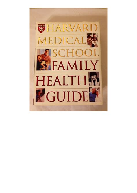 harvard medical school family health guide Ebook Doc