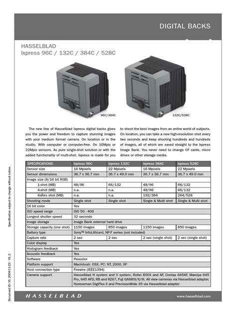 hasselblad 132c digital cameras owners manual Epub