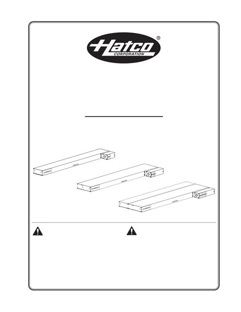 hatco ugal 48d heaters owners manual PDF