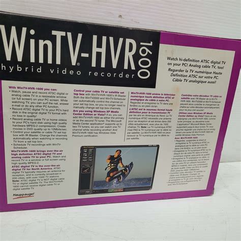 hauppauge wintv hvr 1300mce owners manual Doc