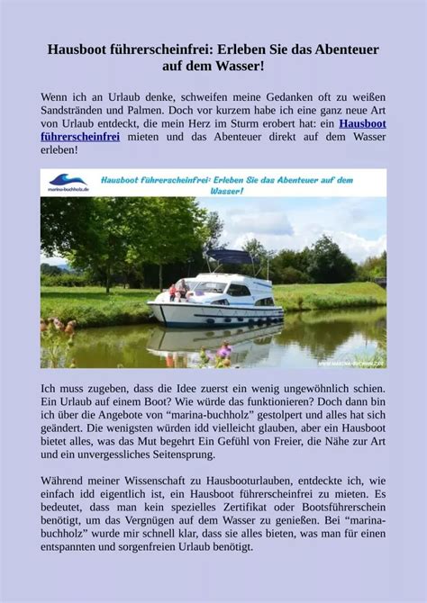 hausboot f r fortgeschrittene p nichettes unterwegs ebook Kindle Editon