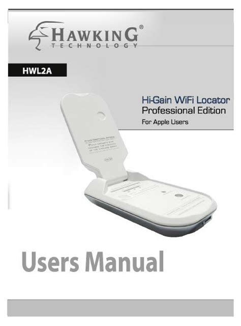 hawking hwl2a owners manual PDF