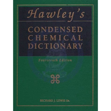 hawleys condensed chemical dictionary 14th edition Epub