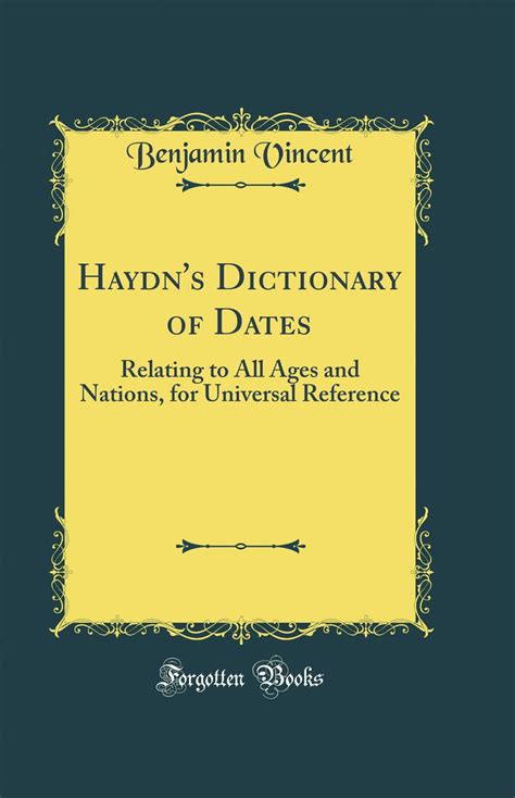 haydns dictionary dates universal reference PDF