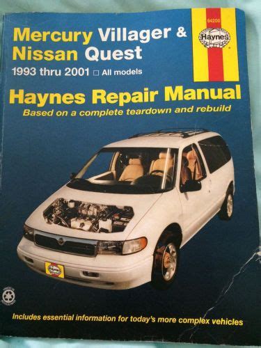 haynes 00 nissan quest repair manual Ebook Kindle Editon