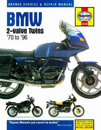 haynes bmw twins motorcycles owners workshop manual or 1970 1996 PDF