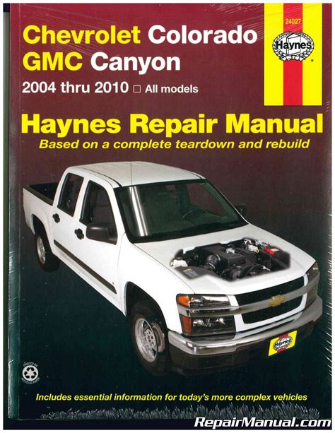 haynes chevrolet colorado gmc canyon automotive repair manual Ebook Epub