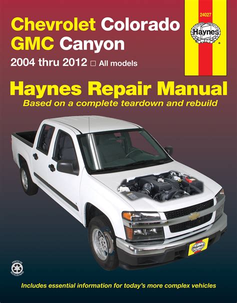 haynes chevy colorado manual PDF