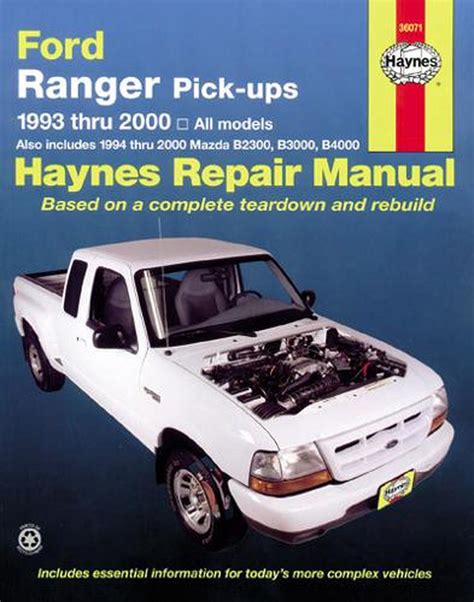 haynes ford ranger pick ups 1993 thru 2010 all models Ebook Kindle Editon