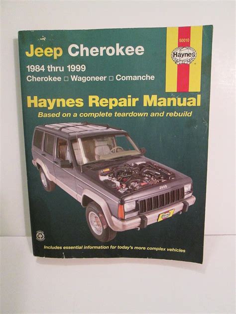 haynes jeep cherokee 1984 thru 1999 haynes automotive repair manuals Doc