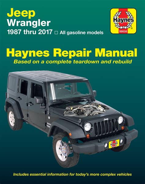 haynes jeep wrangler jk tj yj repair manual download PDF