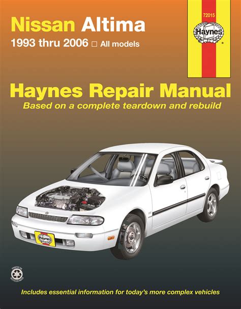 haynes repair manual 1993 2006 nissan altima Reader