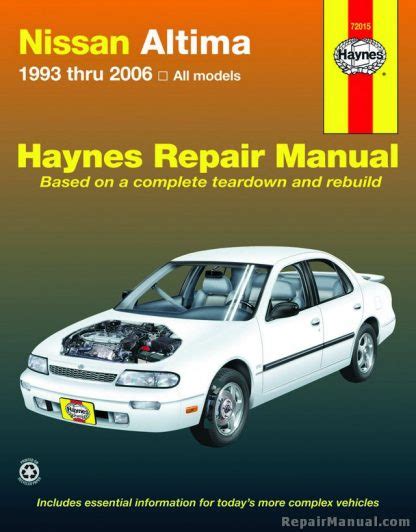 haynes repair manual 1993 2006 nissan altima Reader