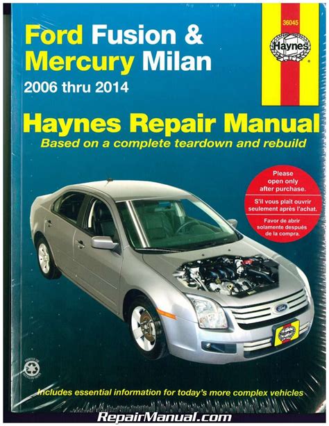 haynes repair manual ford fusion Kindle Editon
