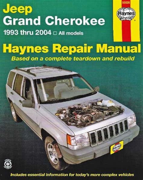 haynes repair manual jeep grand cherokee 1993 thru 2004 all models PDF