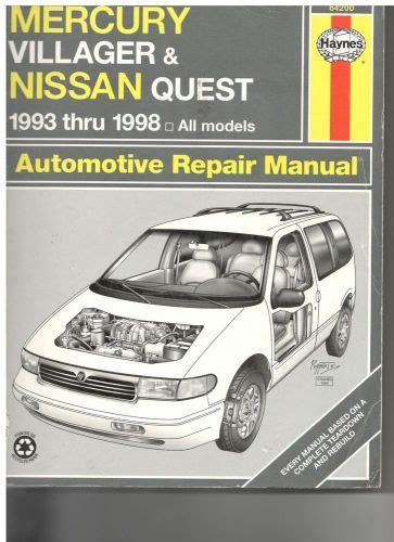 haynes repair manual nissan quest 99 Kindle Editon