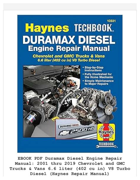 haynes repair manuals 2001 chevy duramax Reader