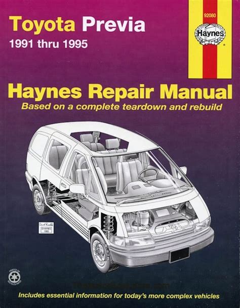 haynes toyota previa service manual Kindle Editon