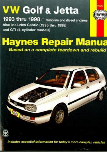 haynes vw golf gti jetta 1993 1998 vw repair manual scan Doc