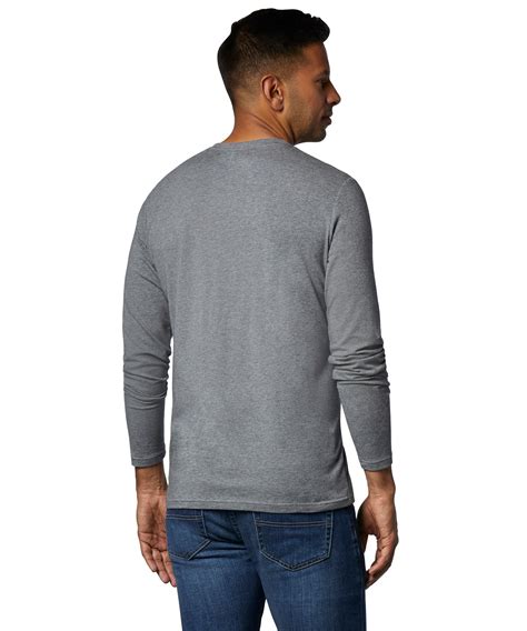 hays polyester men's long sleeve t-shirts