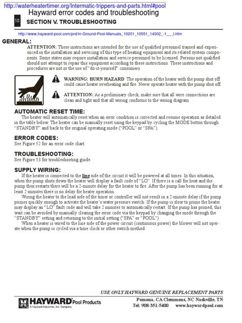 hayward error code 56 pdf Epub