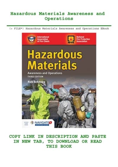 hazardous materials awareness and operations Ebook Epub