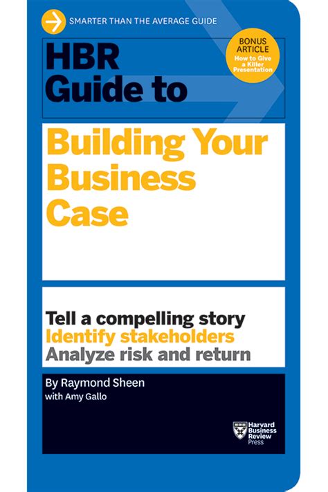 hbr guide to building your business case hbr guide series PDF