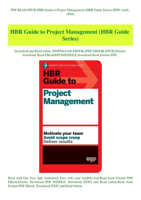 hbr guide to project management Doc