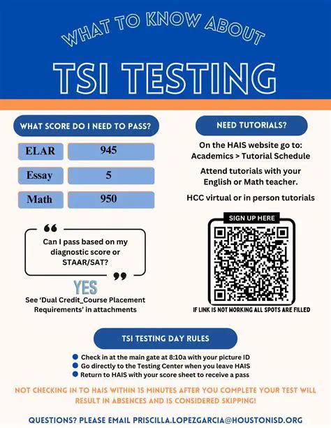 hcc tsi testing