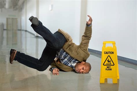 he fell down