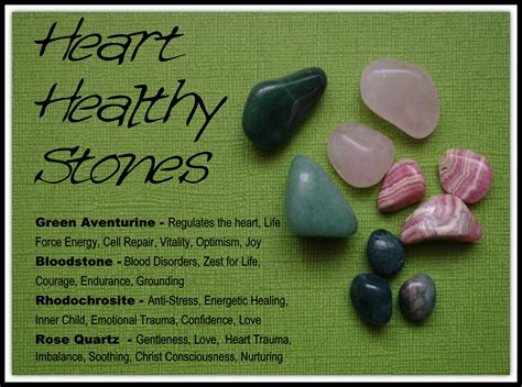 heart healing stones