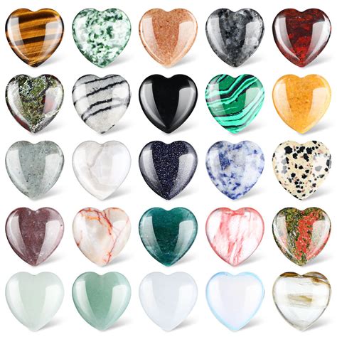 heart shape stones