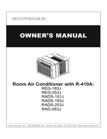 heat controller rads 183h air conditioners owners manual Epub