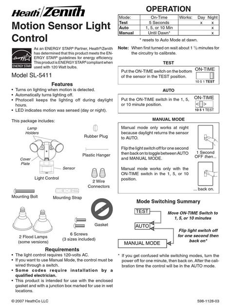 heath zenith motion detector switch manual Reader