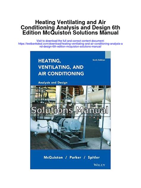 heating ventilating analysis and design solution manual Doc