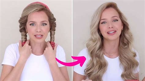 heatless curls with headband