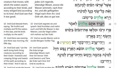 hebrew english literal genesis 1 parallel pdf PDF