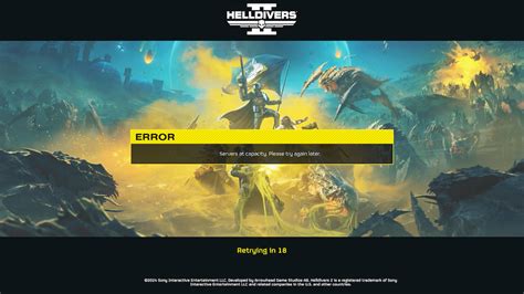 helldivers 2 servers at capacity workaround