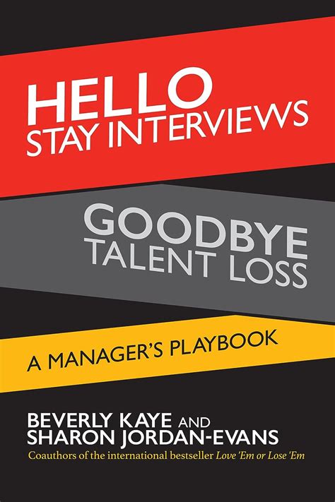 hello stay interviews goodbye talent loss a managers playbook Doc