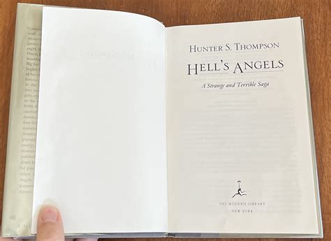 hells angels a strange and terrible saga modern library PDF