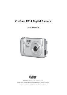 help manual vivitar vivicam x014 download PDF