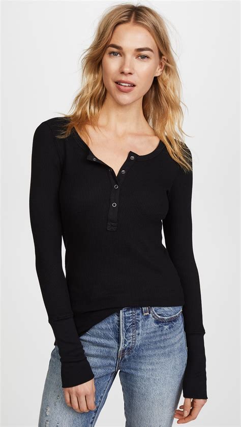 henley shirt for women