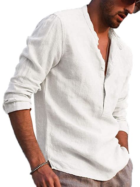 henley shirt linen