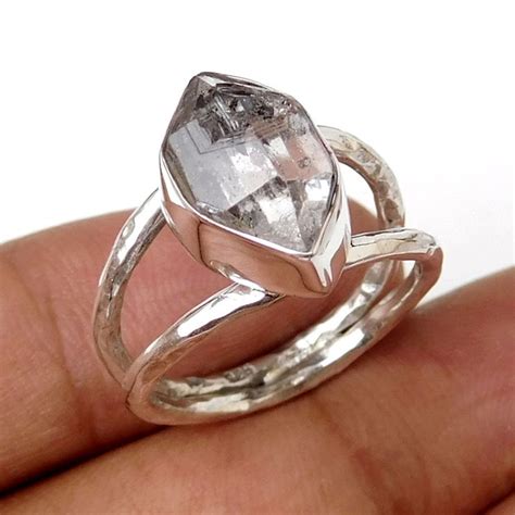 herkimer diamond ring