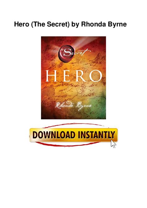 hero the secret by rhonda byrne free download pdf PDF