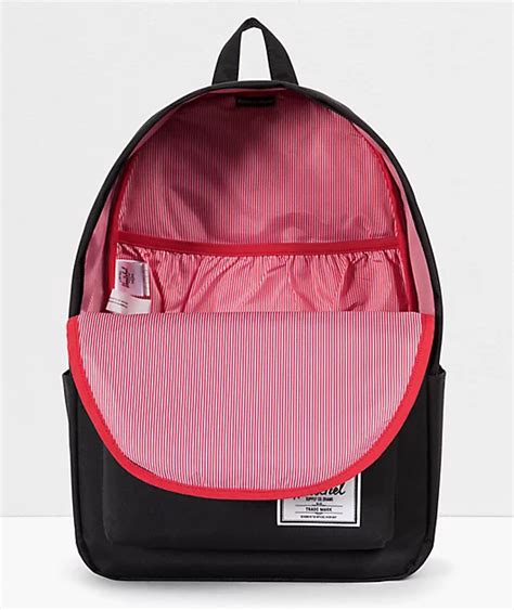 herschel black classic backpack