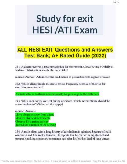 hesi exit 2013 test bank Ebook Doc